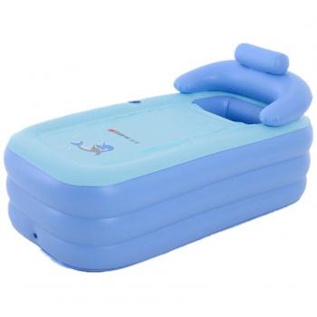 Intime Plegable Inflable Gruesas Adultos Calientes Bañera, Niños Piscina Inflable, Azul
