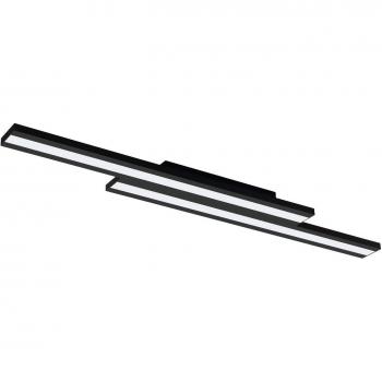 Plafón LED Saliteras-Z negro, regulable, Smart Home, 20.4W