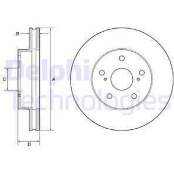 Disco de freno DELPHI BG4926C