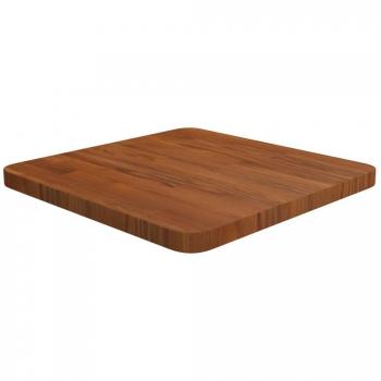vidaXL Square Table Top Dark Brown 40x40x2.5cm Treated Solid Wood Oak