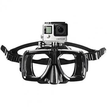 Mantona máscara de Buceo 21052 con Accesorio para GoPro