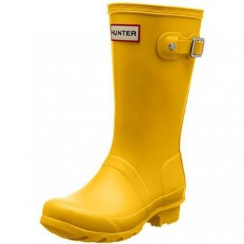 Hunter Wellington Boots, Botas de Agua Niñas, Amarillo