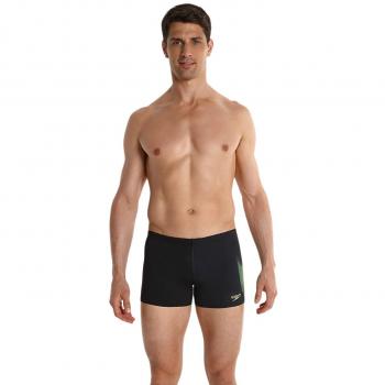 Speedo LZR Placement Aqua bañador para Hombre Negro/Verde neón/Amarillo, Hombre, Color Noir/Vert Fluo/Jaune Fluo, tamaño L