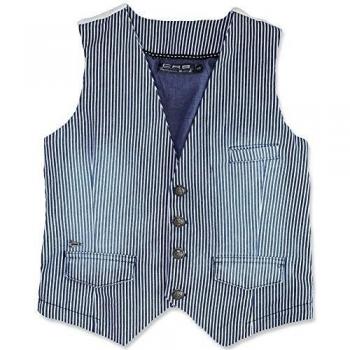 Carbone festiva Chaleco Azul de rayas 25211 Color Blanco/241st multicolor 122