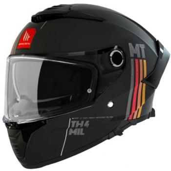 Casco Integral MT Helmets Thunder 4 SV Mil Negro Mate S con Doble Pantalla