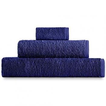 Eiffel Textile Juego de Toallas Calidad Rizo 400 gr, Algodón Egipcio 100%, Azul Marino, 1x Baño 1x Lavabo 1x Tocador, 3 Unidades