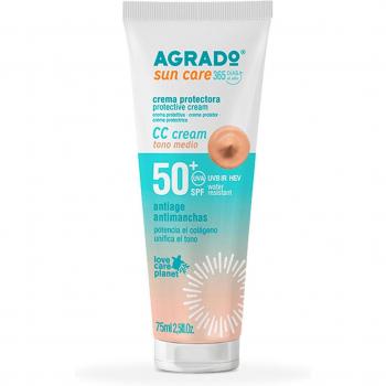 Crema facial protectora CC cream SPF50+ - Tono medio