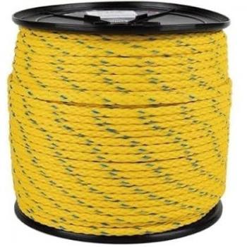 Carrete cuerda náutica multiusos 8 mm 200 m amarillo/azul