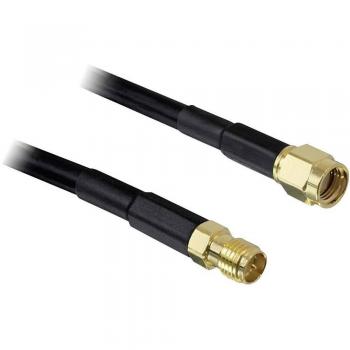 Cable de extensión Antena WLAN Delock 2m RP-SMA macho a RP-SMA hembra - Baja pérdida, mejora la señal