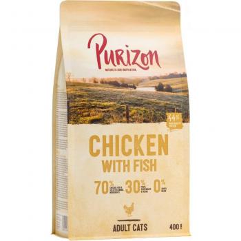 Purizon Adult Chicken & Fish Dry Cat Food 6.5 kg (5.5kg + 1kg Free)
