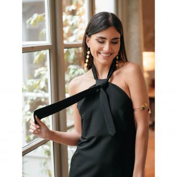Vestido Mini Corbata M Negro - Mariquita Trasquilá
