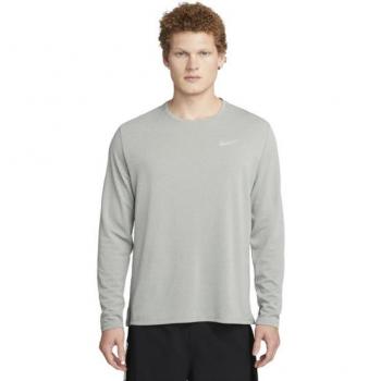Nike Dri-FIT UV Long Sleeve Running Shirt for Men - Dark Grey - Size: Large