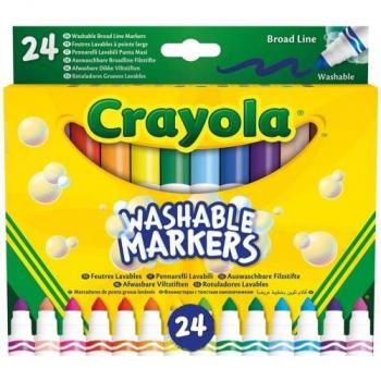 Rotuladores Crayola Superlavable Maxi Punta 24 Colores