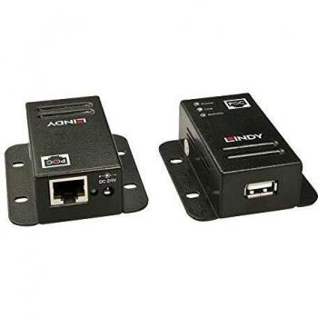 Cable Extensor USB2.0 por Ethernet RJ45 Cat.5 50m Lindy