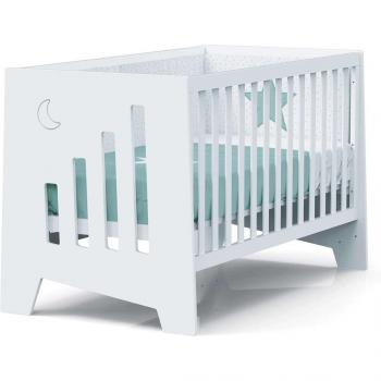 Cuna convertible Escritorio Alondra Omni XL White 2 en 1 blanco mate (70 x 140 cm)