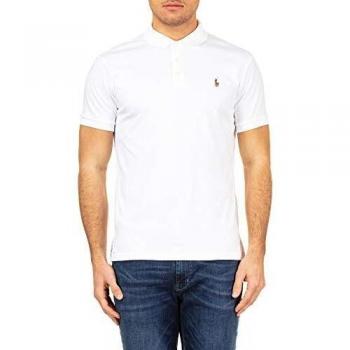 Polo Ralph Lauren Hombre XL Slim Fit Algodón Blanco Tacto Suave Casual 2024