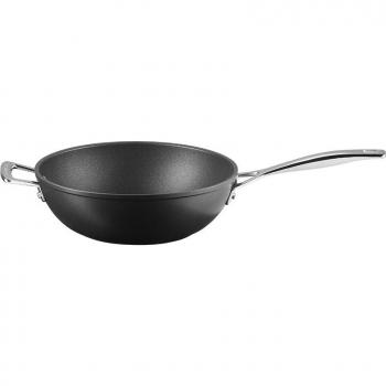 Sartén wok Le Creuset de aluminio antiadherente con mango, Negro