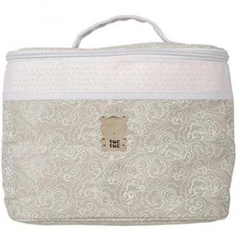 Tuc Tuc 07728 - Neceser redondo, color caramel/celeste