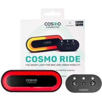Cosmo Ride - Luz trasera inteligente conectada para bicicleta - Intermitentes, luz de freno, detección