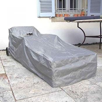 Funda protectora para tumbonas - 200 x 75 x 60/30 cm - Gris Mastic