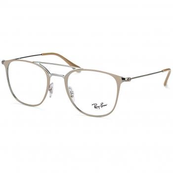 Ray-Ban 0Rx6377, Monturas de Gafas Unisex, Gunmetal/Shiny Beige, 48