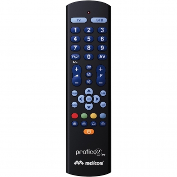 Meliconi Pratico 2 - Mando a distancia universal para 2 aparatos, color negro