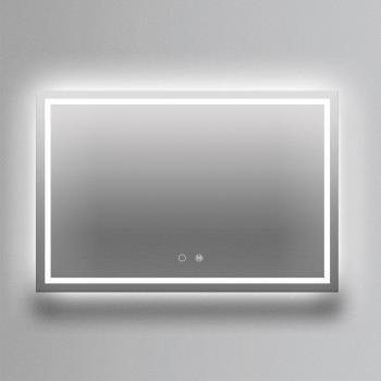 Espejo de baño rectangular LEDIMEX Holanda con luz frontal fija fría 120x80