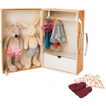 Armario Pequeño La Gran Familia de Moulin Roty - Librería para Juguetes y Juego de Roles