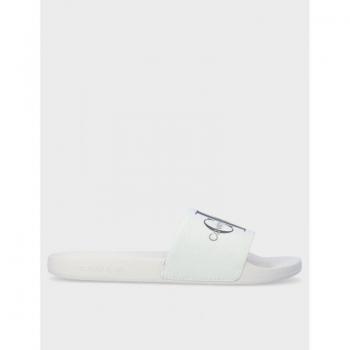 Chancla Calvin Klein Slide Monogram Blanco