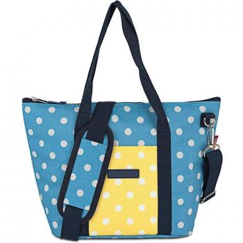 Bolso de hombro Helsinki térmico porta alimentos en color azul vaquero-amarillo