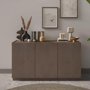 Buffet Utopía 3 Puertas 155 cm - Madera Oscura