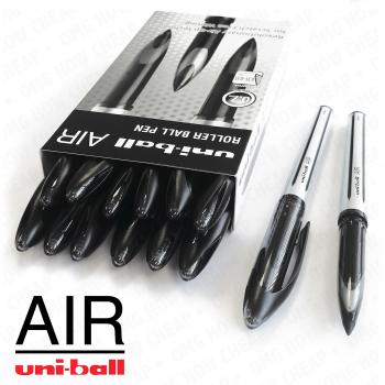 Uni-Ball Aire - 0.7mm Medio Punta Redonda - 12 + 2 Free - Negro - UBA-188-L