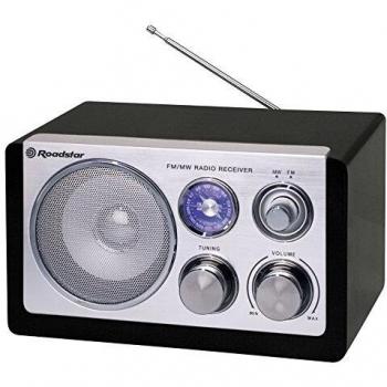 Radio portátil AM/FM Roadstar HRA-1200N/BK color negro