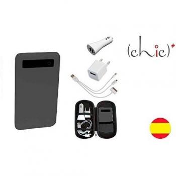 Inno - Travel set 5000 set cargador de viaje con power bank, color negro.