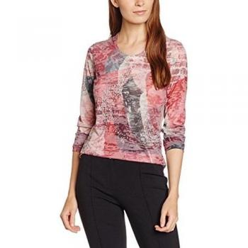 GERRY WEBER Boheme Style, Camiseta de Manga Larga para Mujer, Mehrfarbig