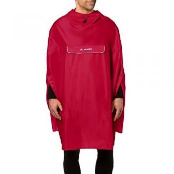 VAUDE Valdipino Waterproof Cycling Poncho - Indian Red - Size L