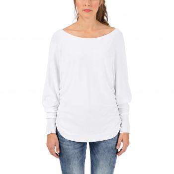Timezone Battz Sleeve Pullover, suéter para Mujer, Blanco