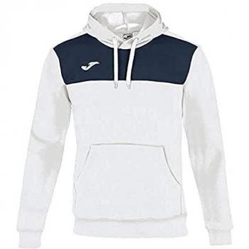 KiarenzaFD Joma Sudadera con Capucha algodón 101106 Winner Bianco-Navy Fashion, 101106_203_4XS, Bianco-Navy, 4XS