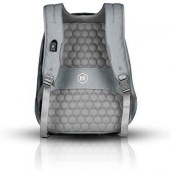 MetroBag - Mochila para portátil con protección RFID y antirrobo., gris