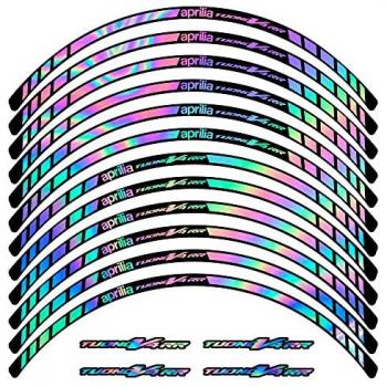 Kit de Pegatinas para Llantas de Moto Aprilia Tuono V4RR