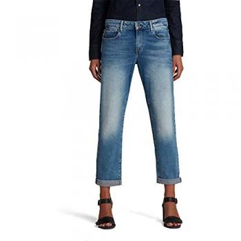 G-Star Raw Women's Kate Boyfriend Jeans - Blue Light Indigo Aged, Casual Cotton Denim