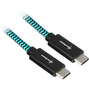 Cable USB 3.2 Gen 2 Tipo C a Tipo C (1 m) con revestimiento de aluminio y trenzado