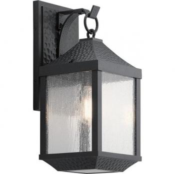Farol de Pared de Jardín Envejecido Negro 45 cm, IP44, E27
