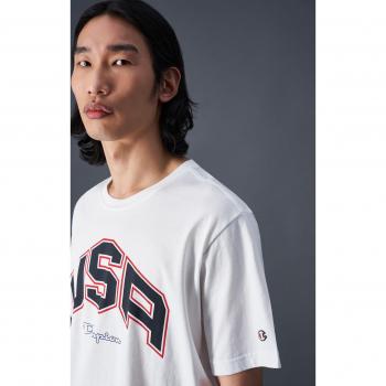 Camiseta Champion Crewneck para hombre en color blanco