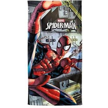 Karactermanía Toalla de Playa Estampado Spiderman Dark, Algodón, Multicolor, 30x35x5 cm