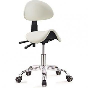 Ergolution Ergonómico Taburete Ajustable Trabajo - Taburete - Silla giratoria heces - Blanco