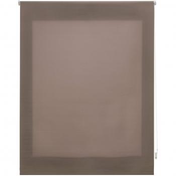 FirstlineGo Estor Enrollable traslúcido Liso Taupe 140 X 175 cm