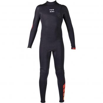 2017 Billabong Junior Furnace Pro 5/4mm Wetsuit Black / Red Z45B01 Sizes- - 16 Years