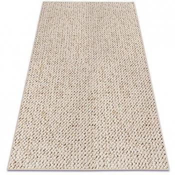 Alfombra Moqueta Casablanca Crema 100x150 cm