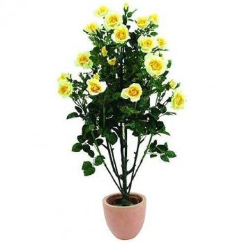 Europalms - Rosal Artificial, Color Amarillo Claro